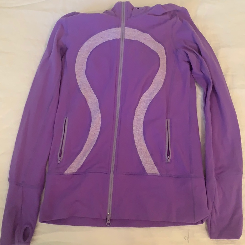purple zip up sweatshirt from lululemon